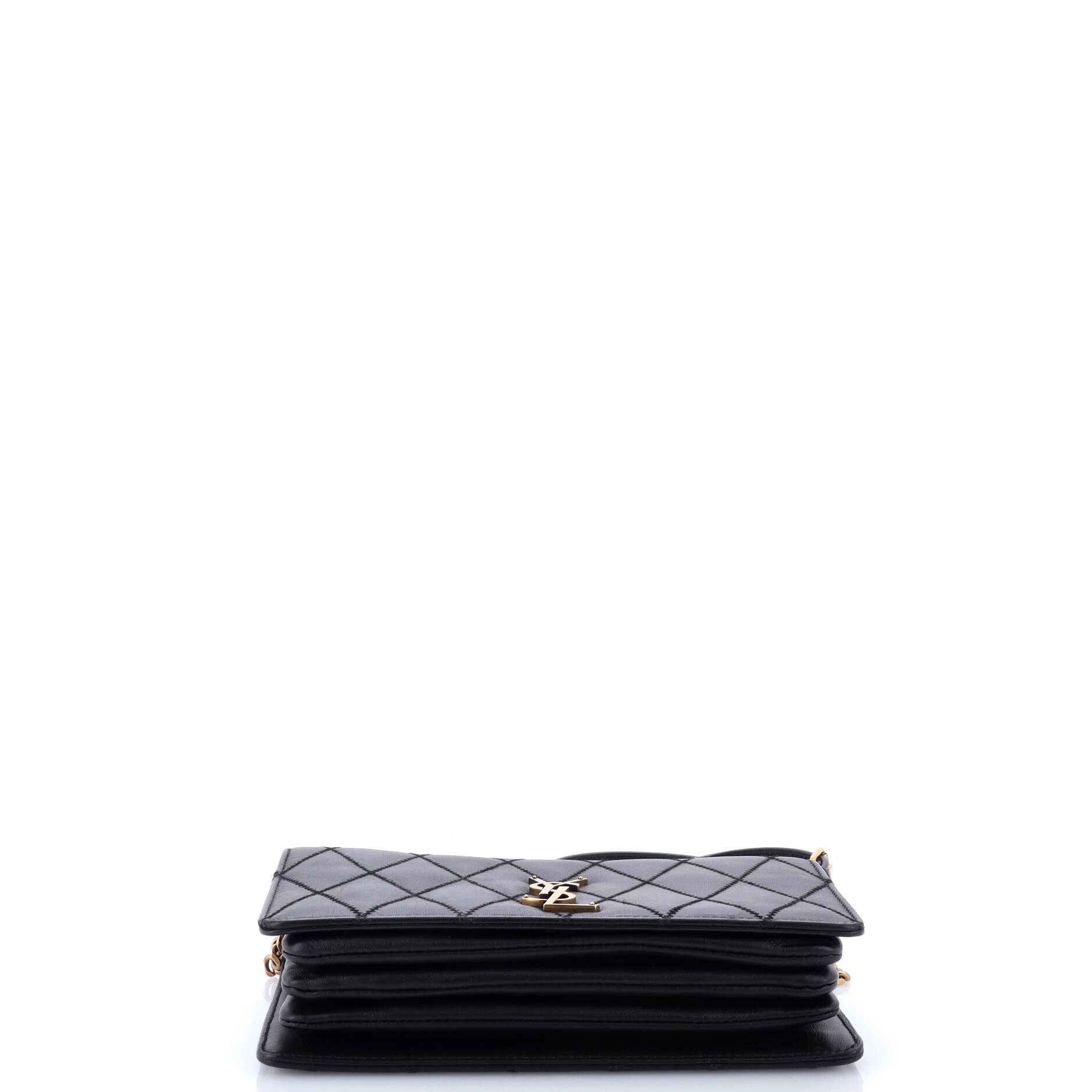 Angie Chain Shoulder Bag Quilted Leather Small