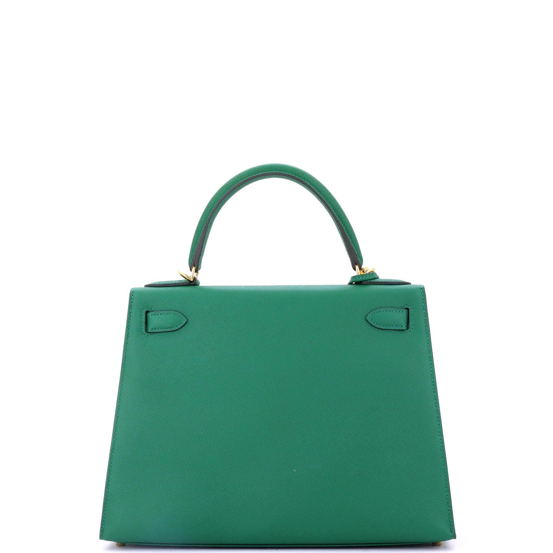 Kelly Handbag Vert Vertigo Epsom with Gold Hardware 28
