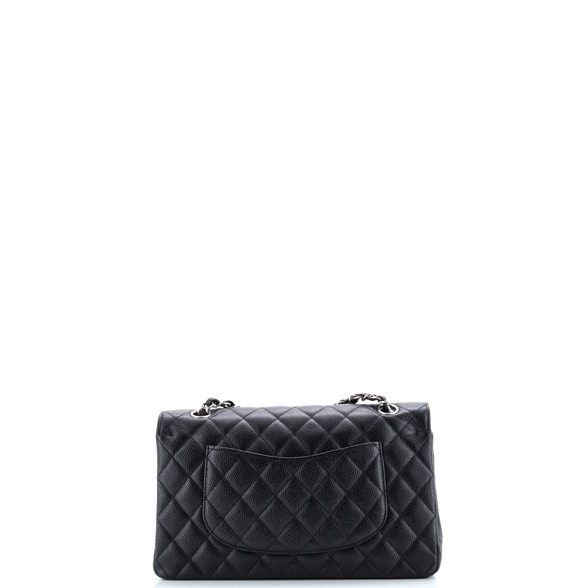 Classic Double Flap Bag Quilted Caviar Medium