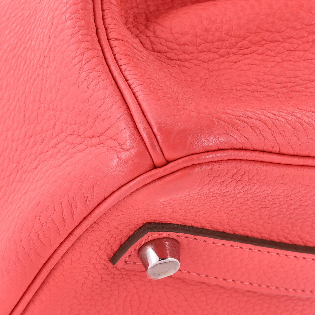 Birkin Handbag Rose Jaipur Clemence with Palladium Hardware 35