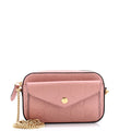 Front Pocket Chain Shoulder Bag Jumbo GG Embossed Leather Super Mini