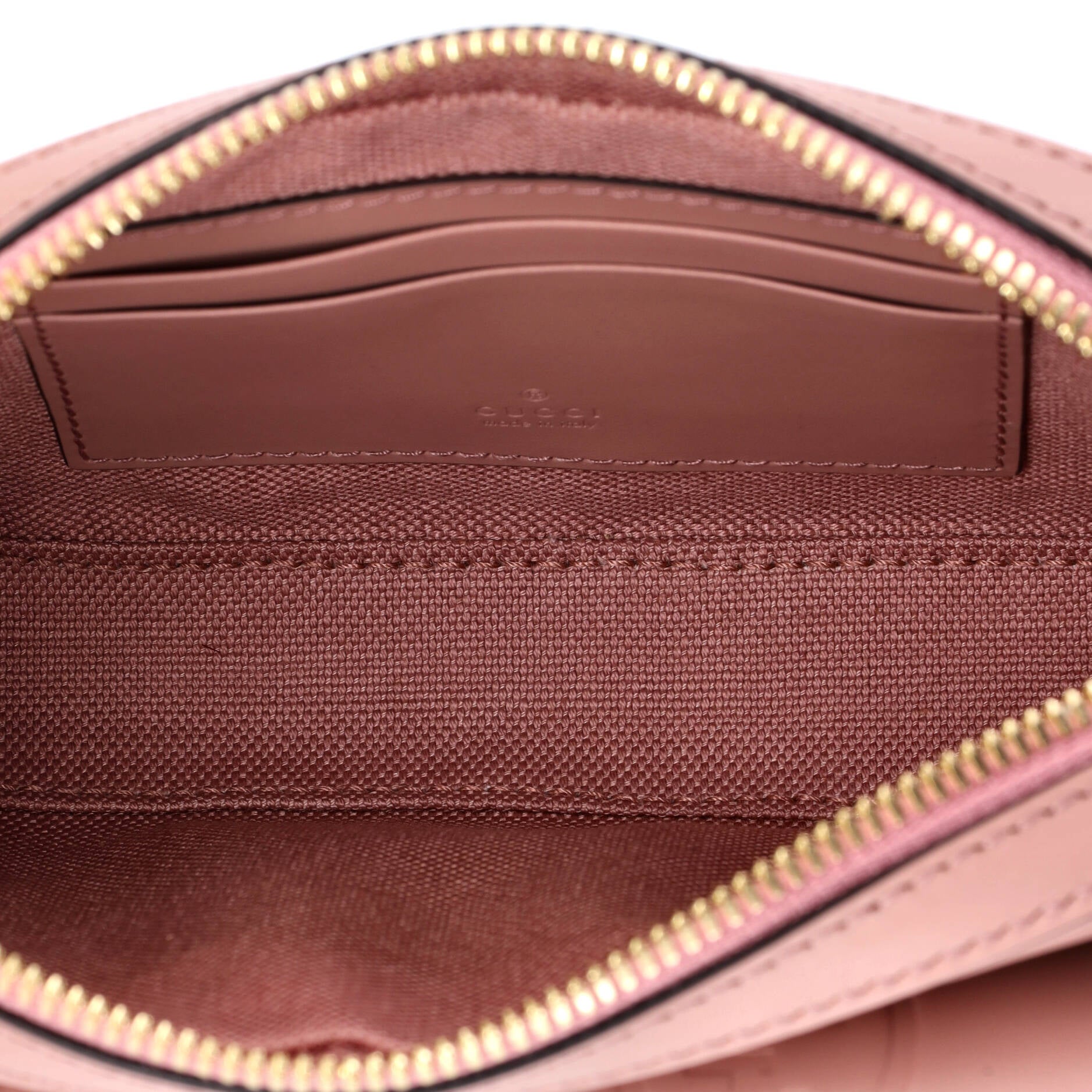 Front Pocket Chain Shoulder Bag Jumbo GG Embossed Leather Super Mini
