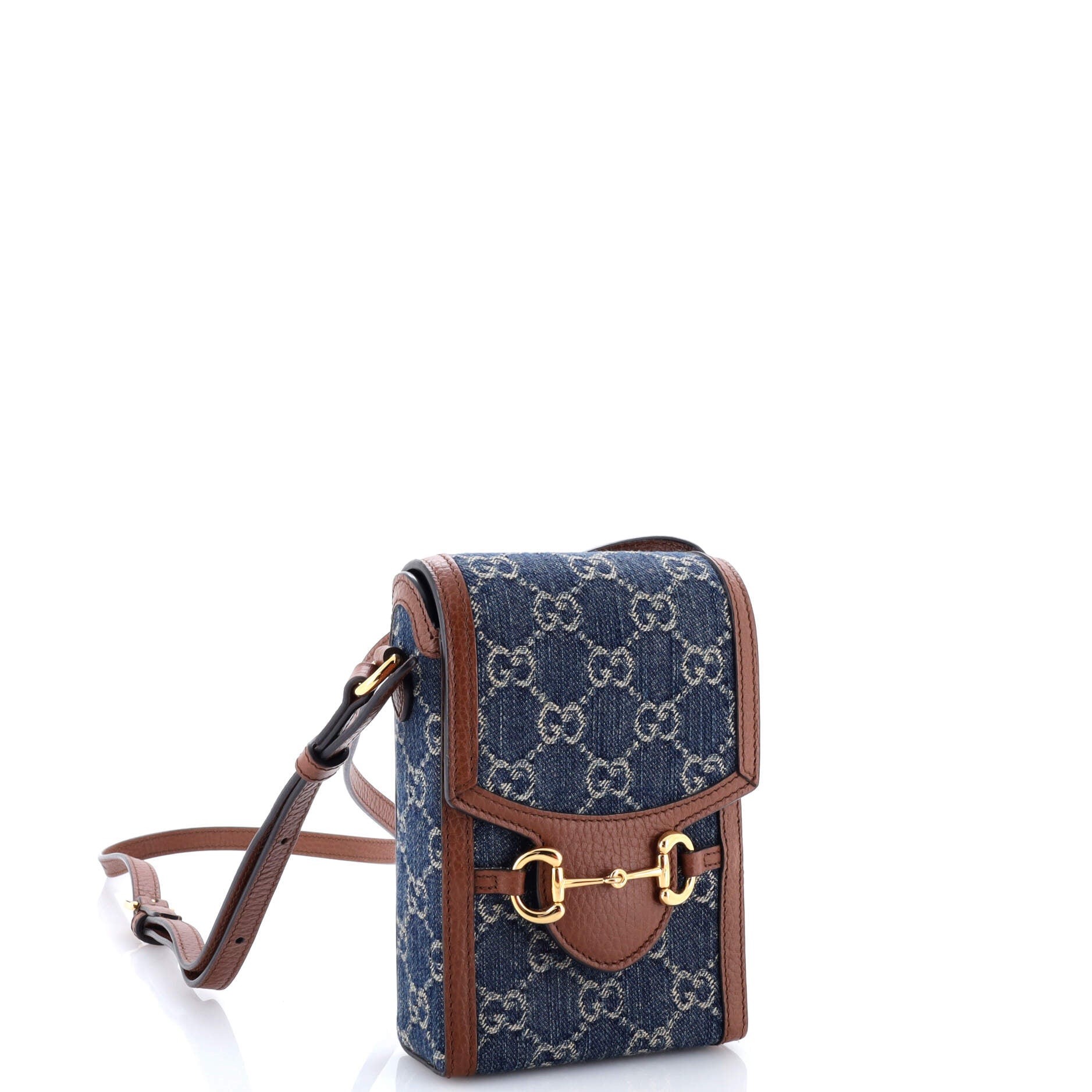 Horsebit 1955 Crossbody Bag GG Denim Mini