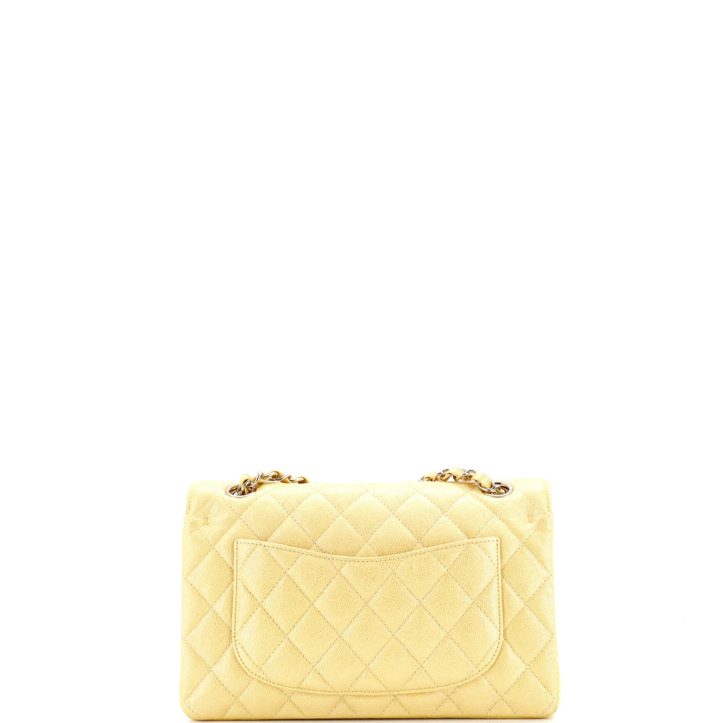 Classic Double Flap Bag Quilted Iridescent Caviar Small