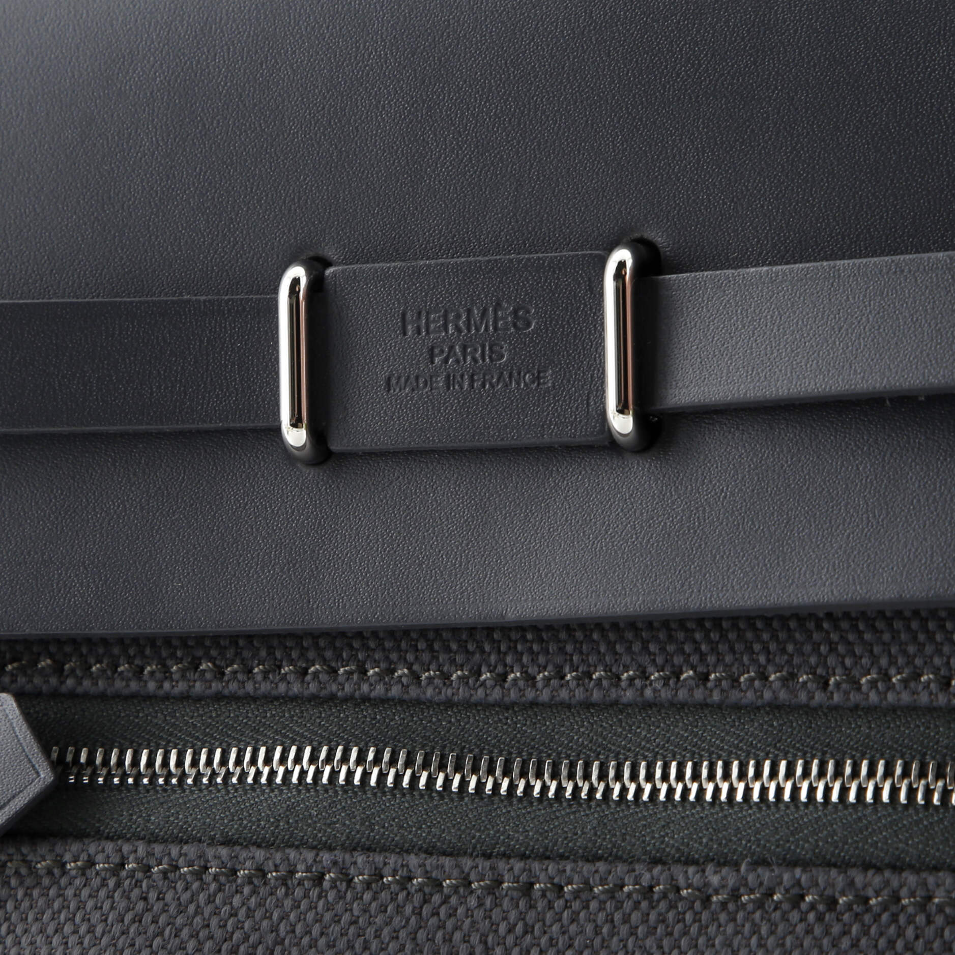 Herbag Zip Toile and Leather 20