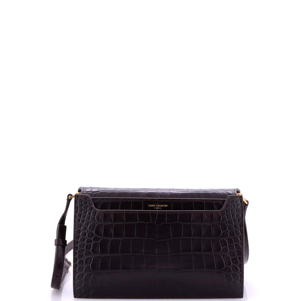 Catherine Crossbody Bag Crocodile Embossed Leather