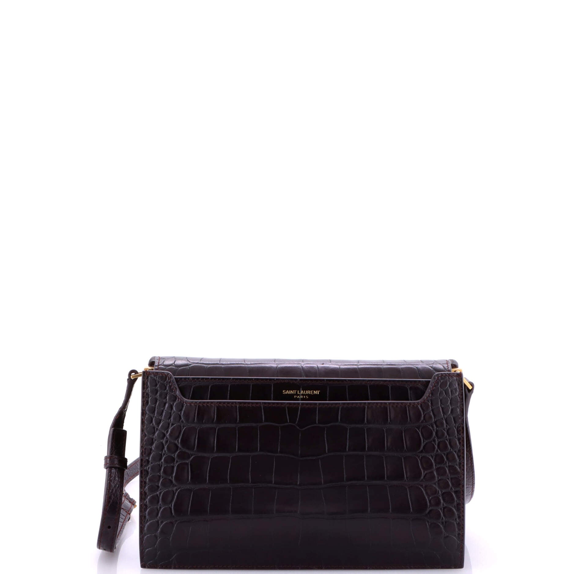 Catherine Crossbody Bag Crocodile Embossed Leather