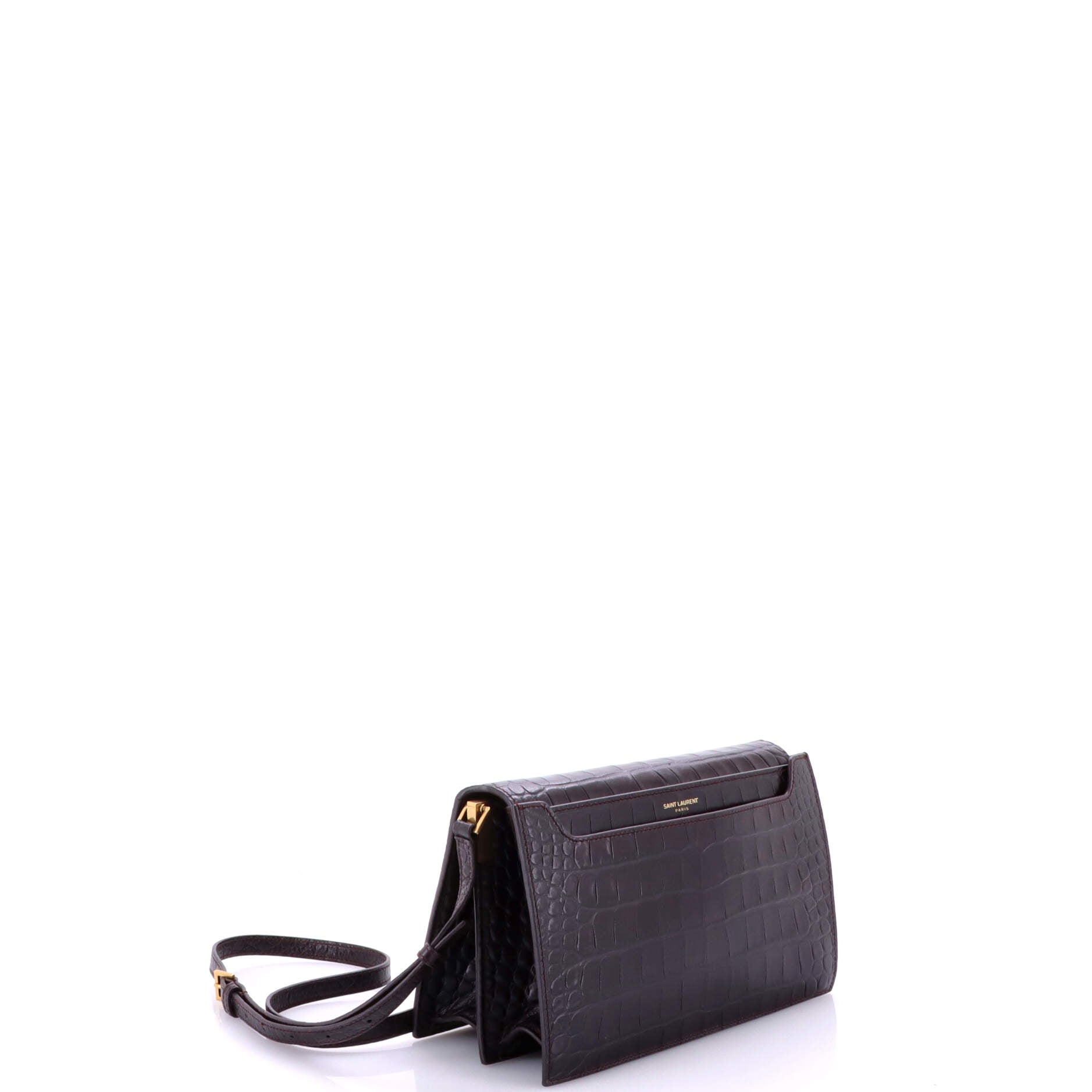 Catherine Crossbody Bag Crocodile Embossed Leather