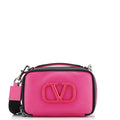 VLogo Zip Around Camera Crossbody Bag Leather