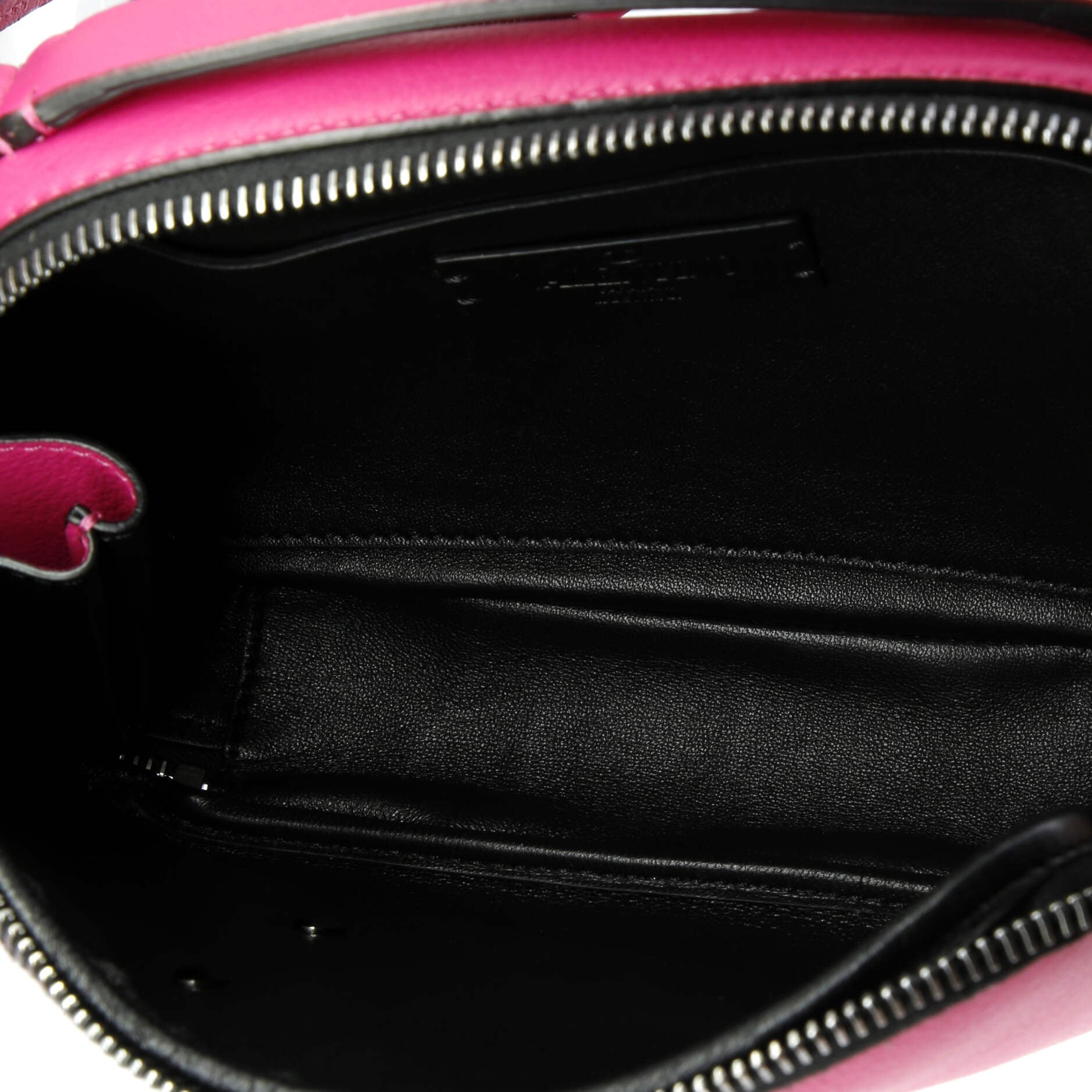 VLogo Zip Around Camera Crossbody Bag Leather