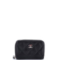 CC Zip Coin Purse Quilted Caviar Small