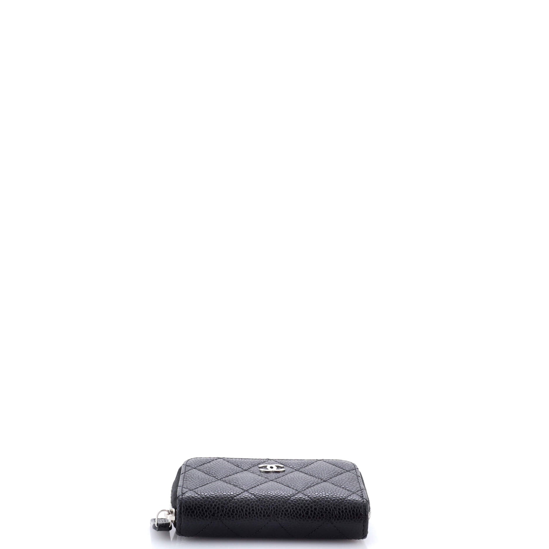 CC Zip Coin Purse Quilted Caviar Small