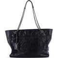 Niki Zip Shopping Tote Matelasse Chevron Leather Large