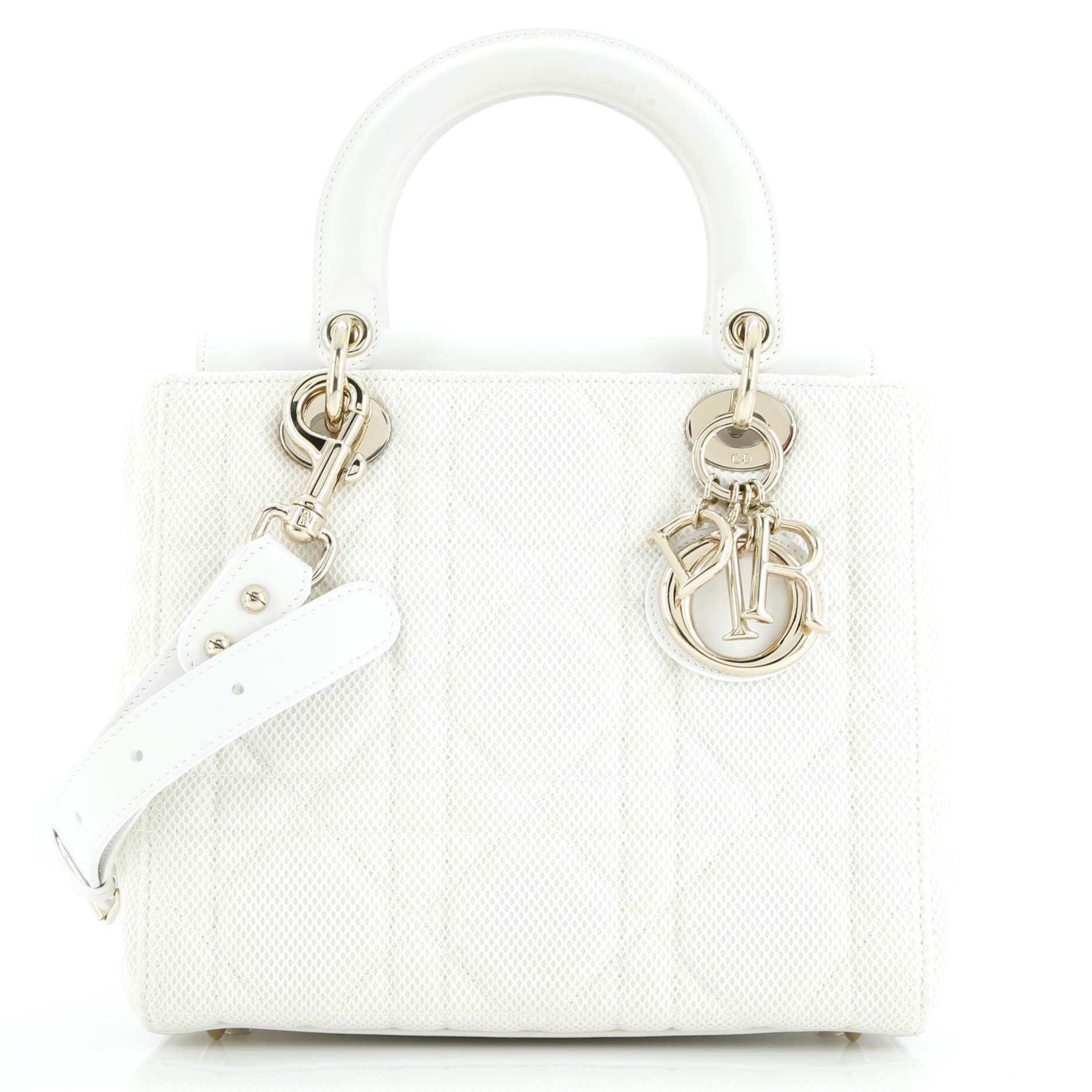 Lady Dior Bag Cannage Quilt Mesh Medium
