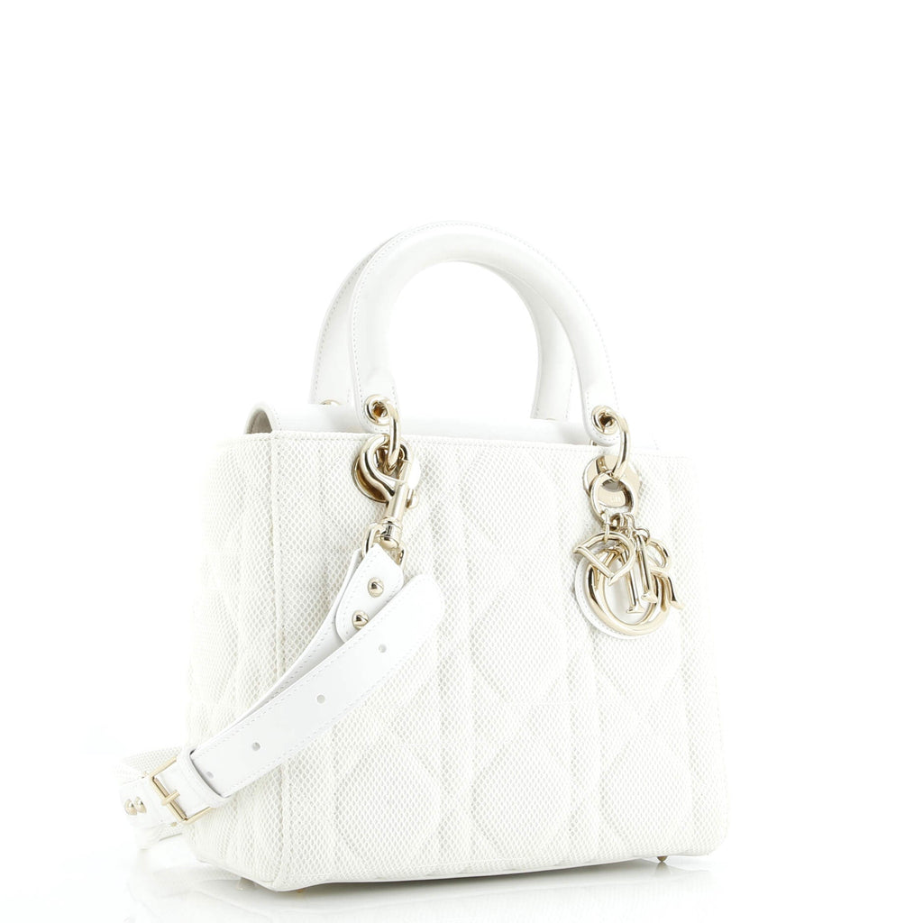 Lady Dior Bag Cannage Quilt Mesh Medium