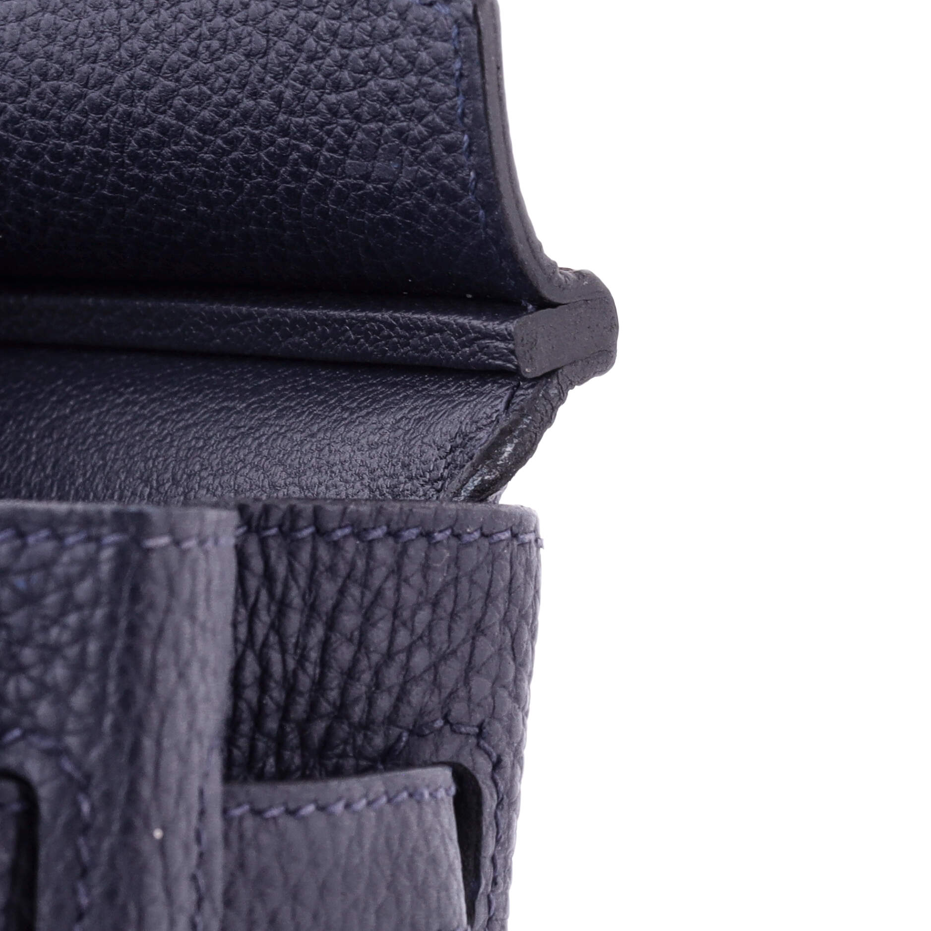 Birkin Handbag Bleu Nuit Togo with Palladium Hardware 25