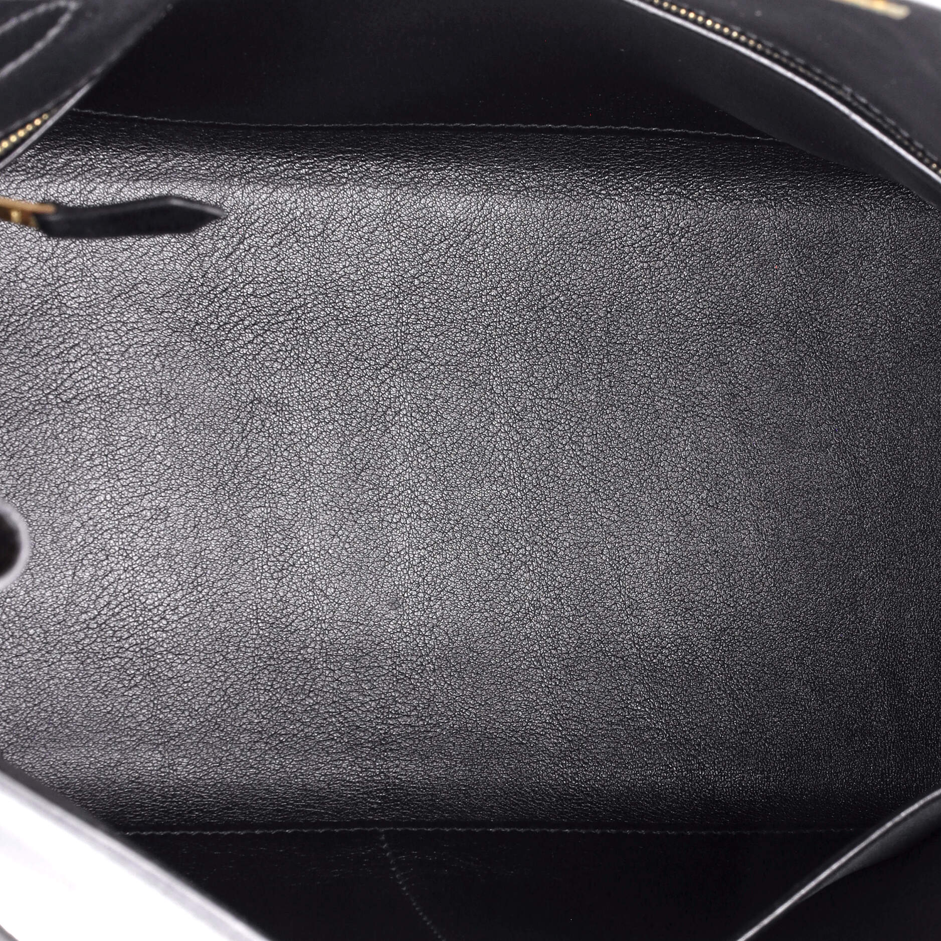 Kelly Handbag Noir Gulliver with Gold Hardware 32