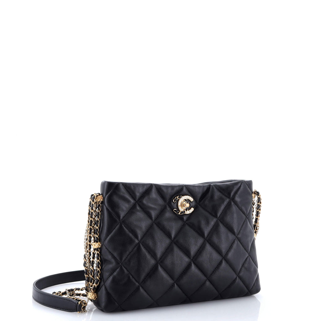 Crush on Chains Hobo Quilted Lambskin