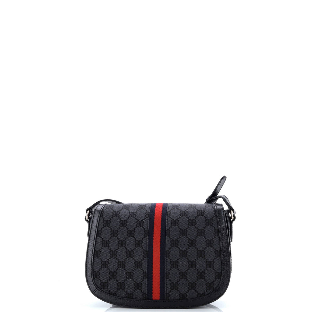 x Balenciaga The Hacker Project Flap Messenger Bag BB Canvas Medium