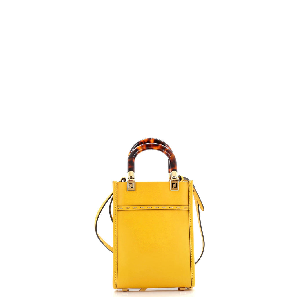 Sunshine Shopper Tote Leather Mini