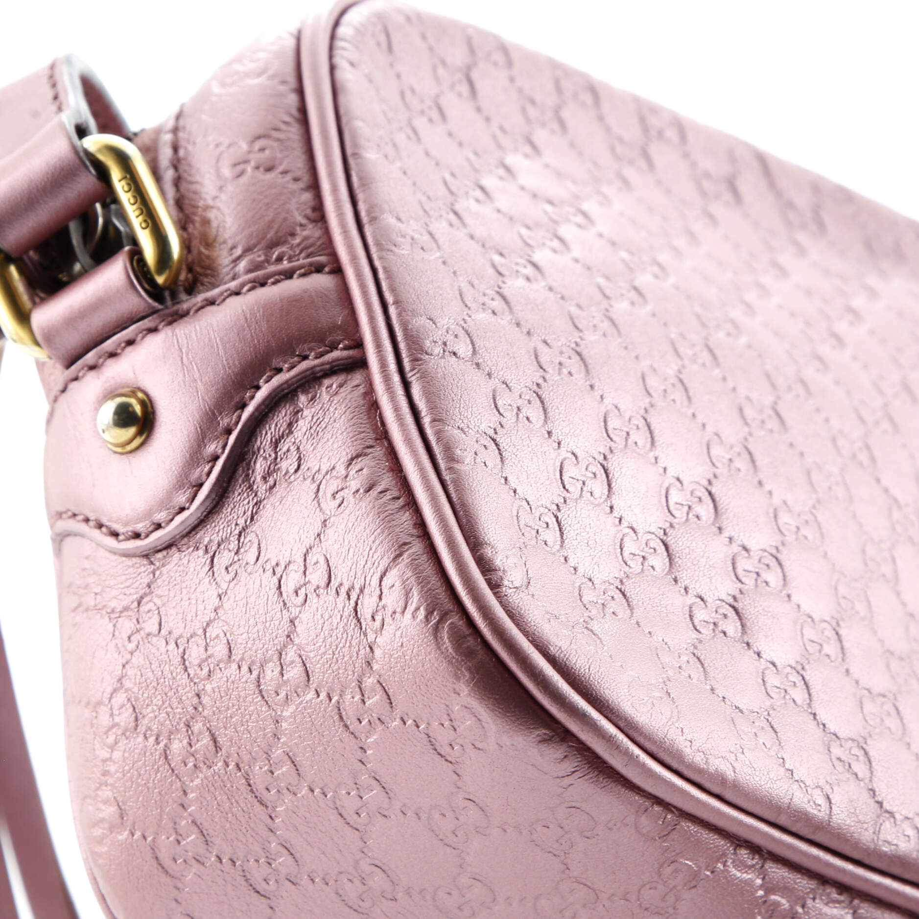 Sunshine Disco Crossbody Bag Microguccissima Leather Small