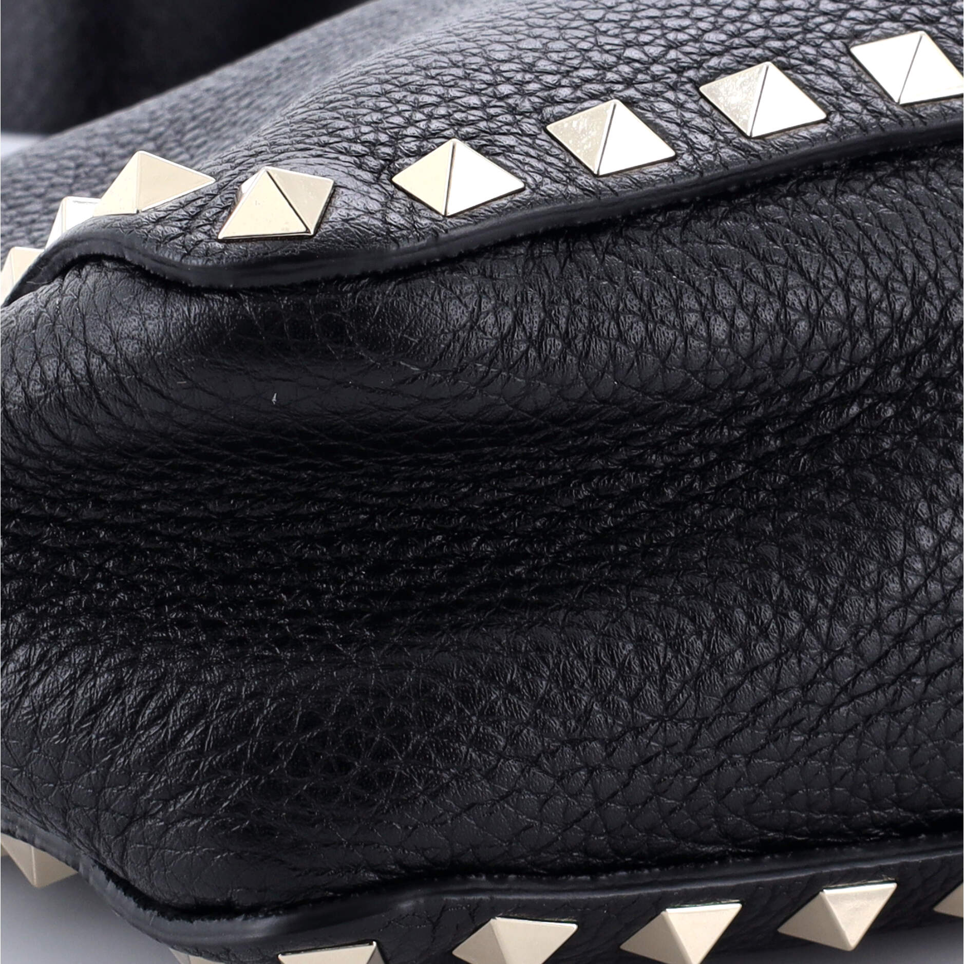 Rockstud Flip Lock Messenger Bag Leather Mini