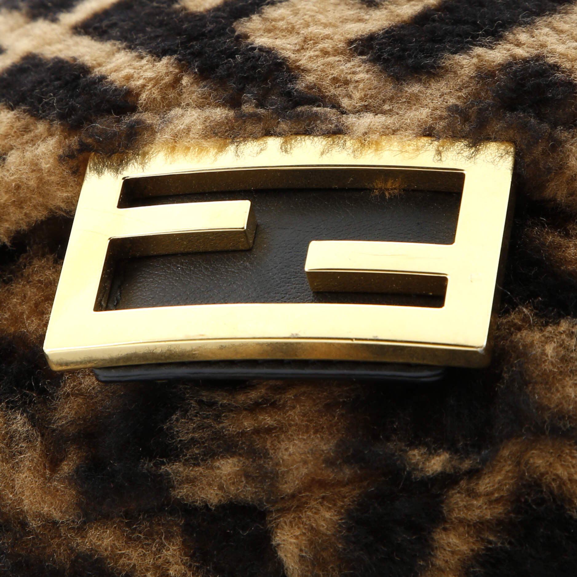 Baguette NM Bag Zucca Shearling Mini