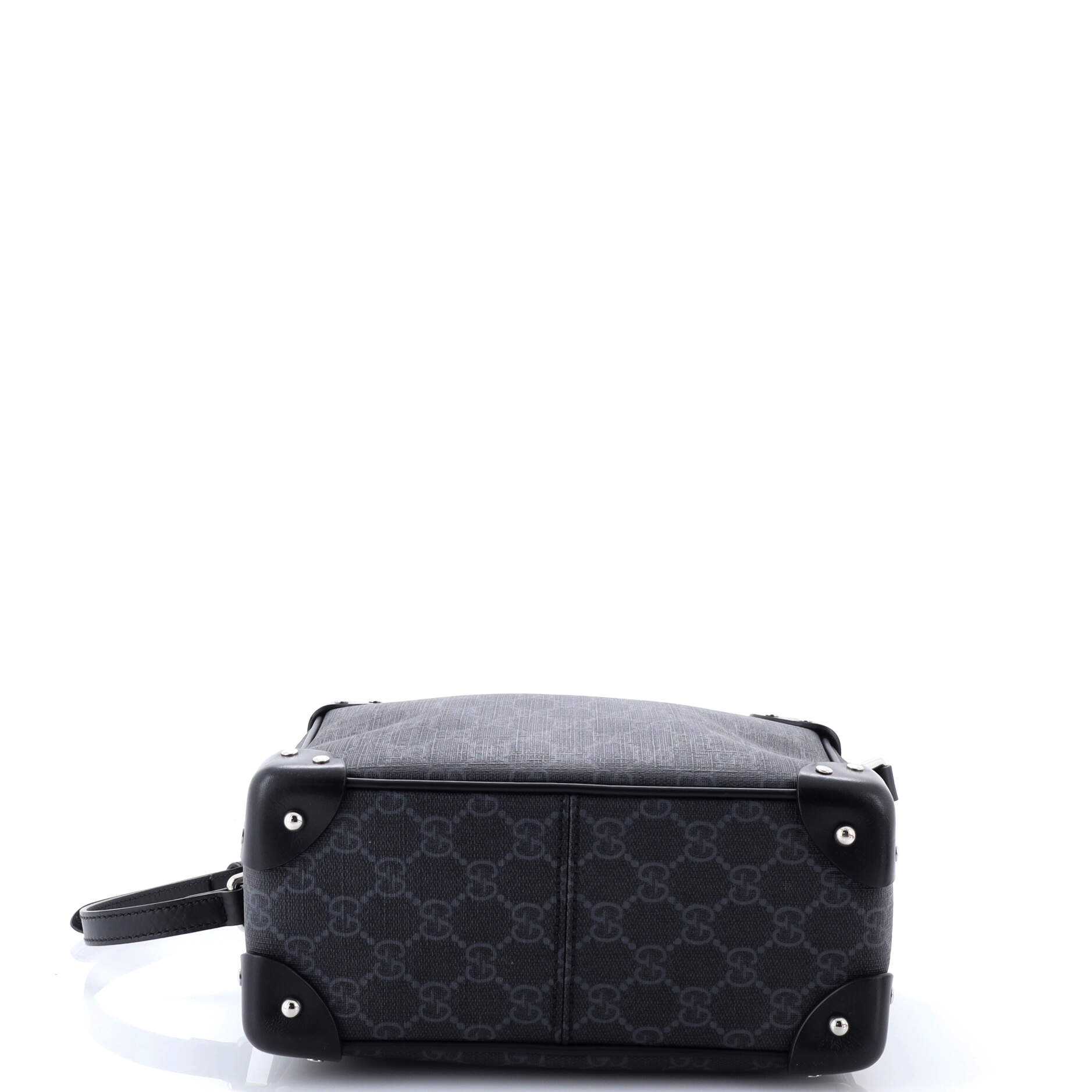 Trunk Shoulder Bag GG Coated Canvas with Studded Leather
