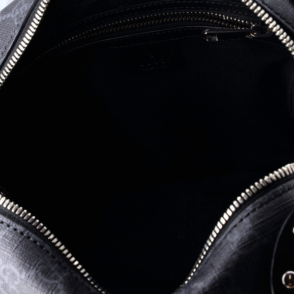Trunk Shoulder Bag GG Coated Canvas with Studded Leather