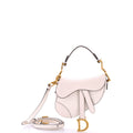 Saddle Handbag with Strap Leather Micro
