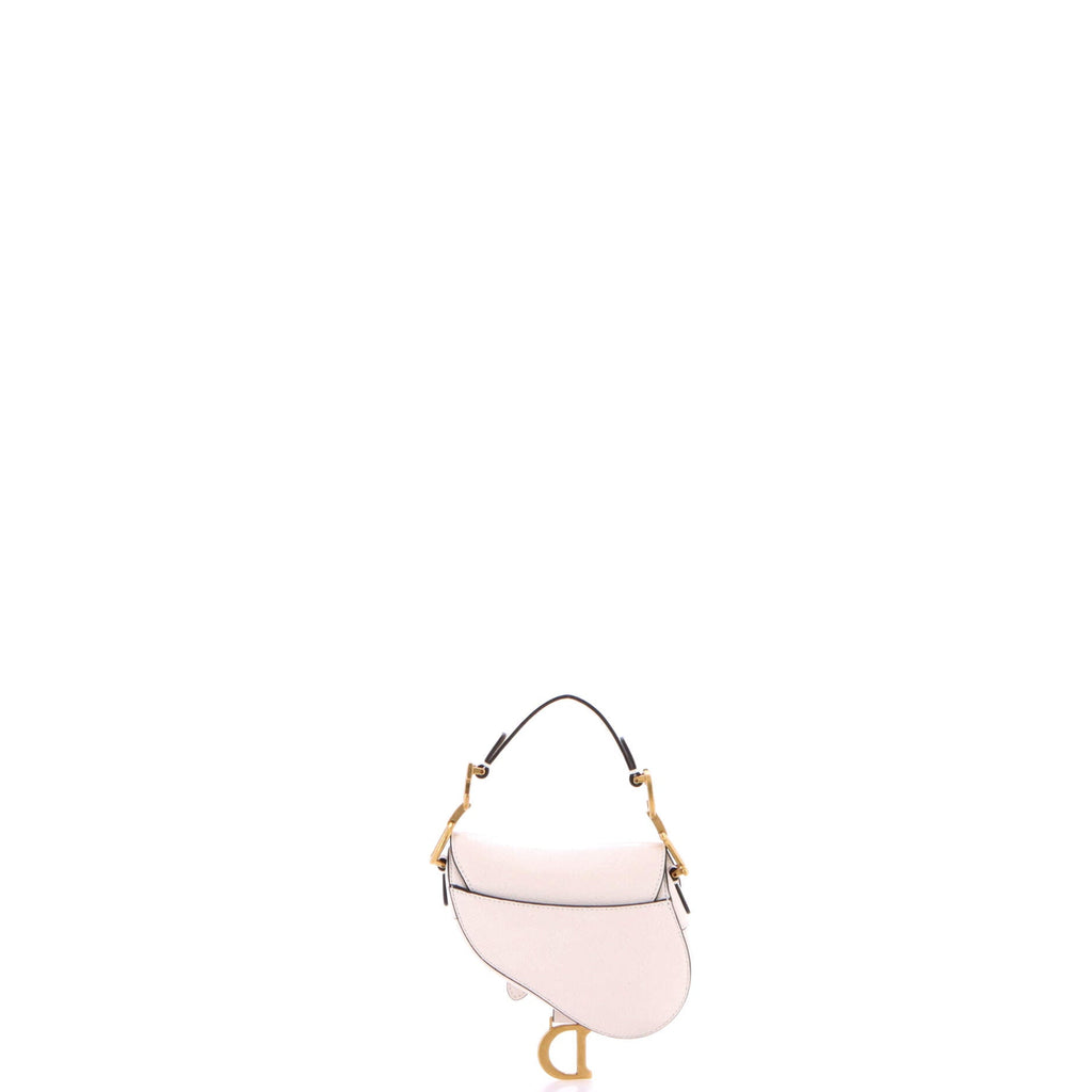 Saddle Handbag with Strap Leather Micro