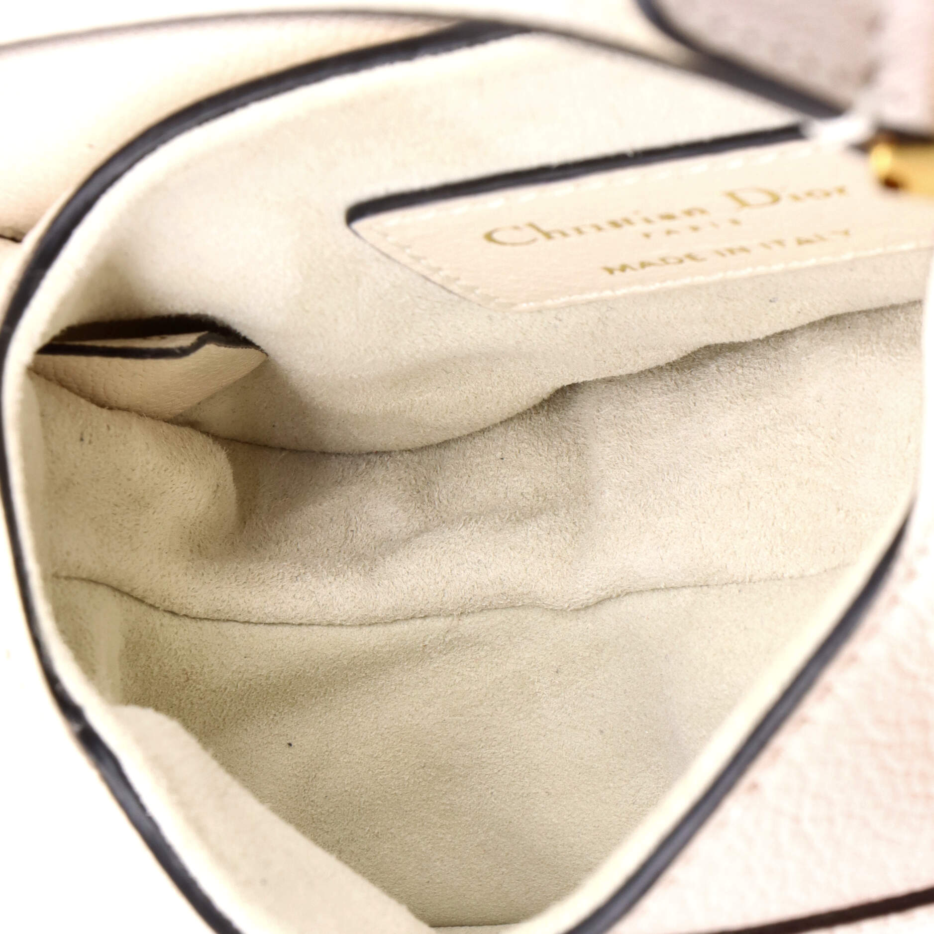 Saddle Handbag with Strap Leather Micro