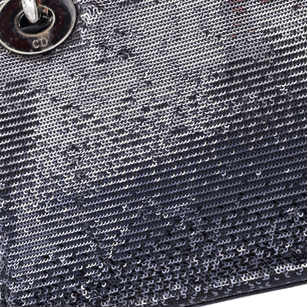 Lady Dior Bag Embellished Satin Mini