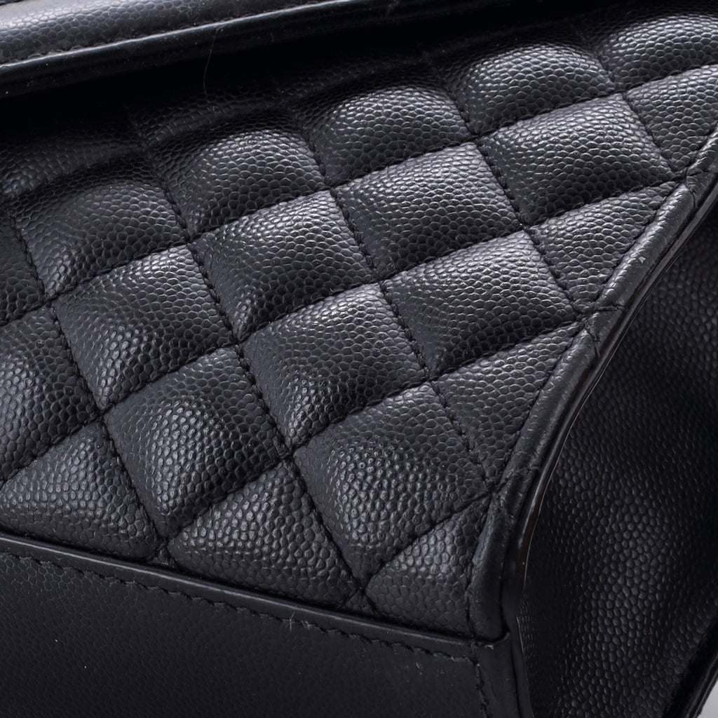 Classic Monogram Envelope Satchel Mixed Matelasse Leather Medium