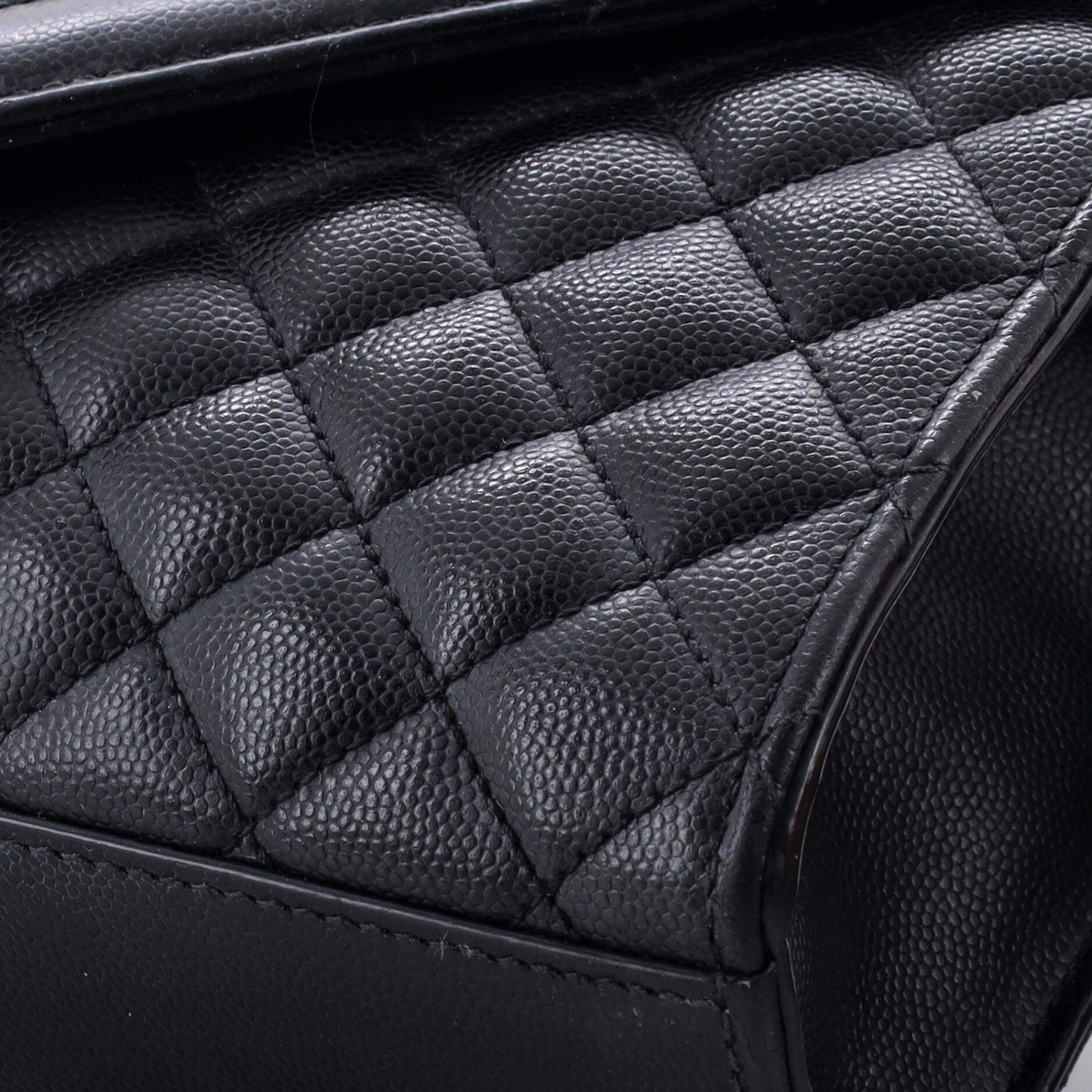 Classic Monogram Envelope Satchel Mixed Matelasse Leather Medium