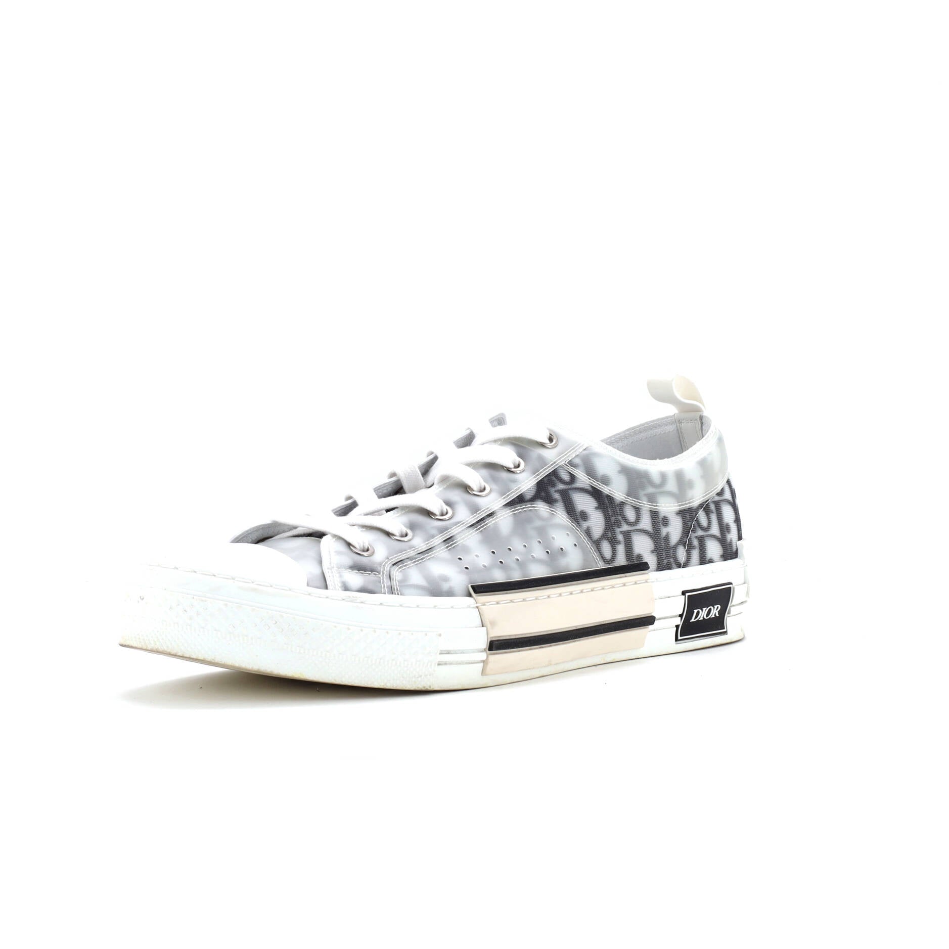 Men's B23 Cap Toe Low-Top Sneakers Oblique Technical Canvas