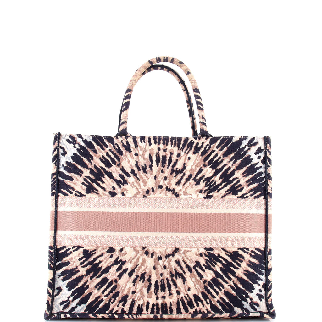 Book Tote Embroidered Canvas Large