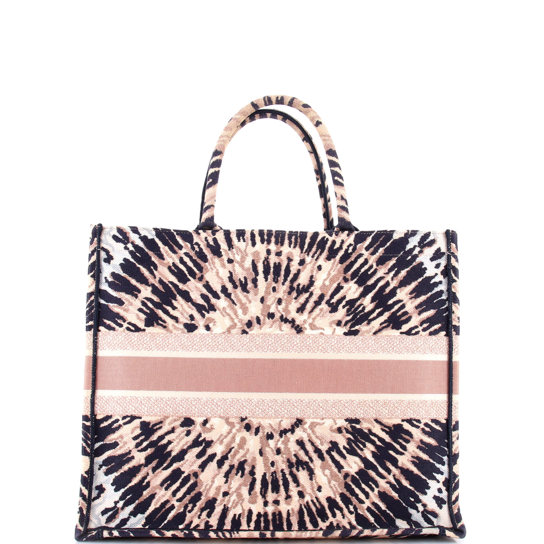 Book Tote Embroidered Canvas Large