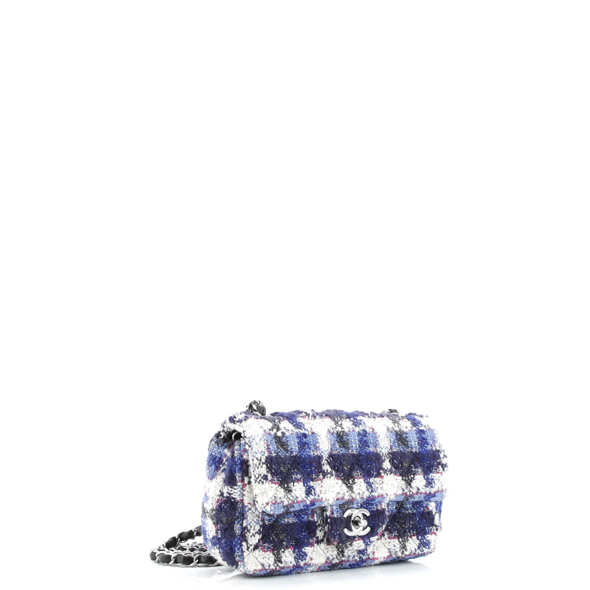Classic Single Flap Bag Quilted Tweed Mini