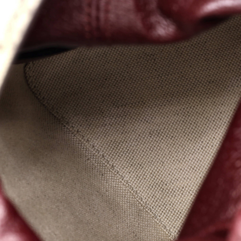 GG Triangle Bucket Bag Quilted Microguccissima Canvas and GG Coated Canvas with Leather Mini