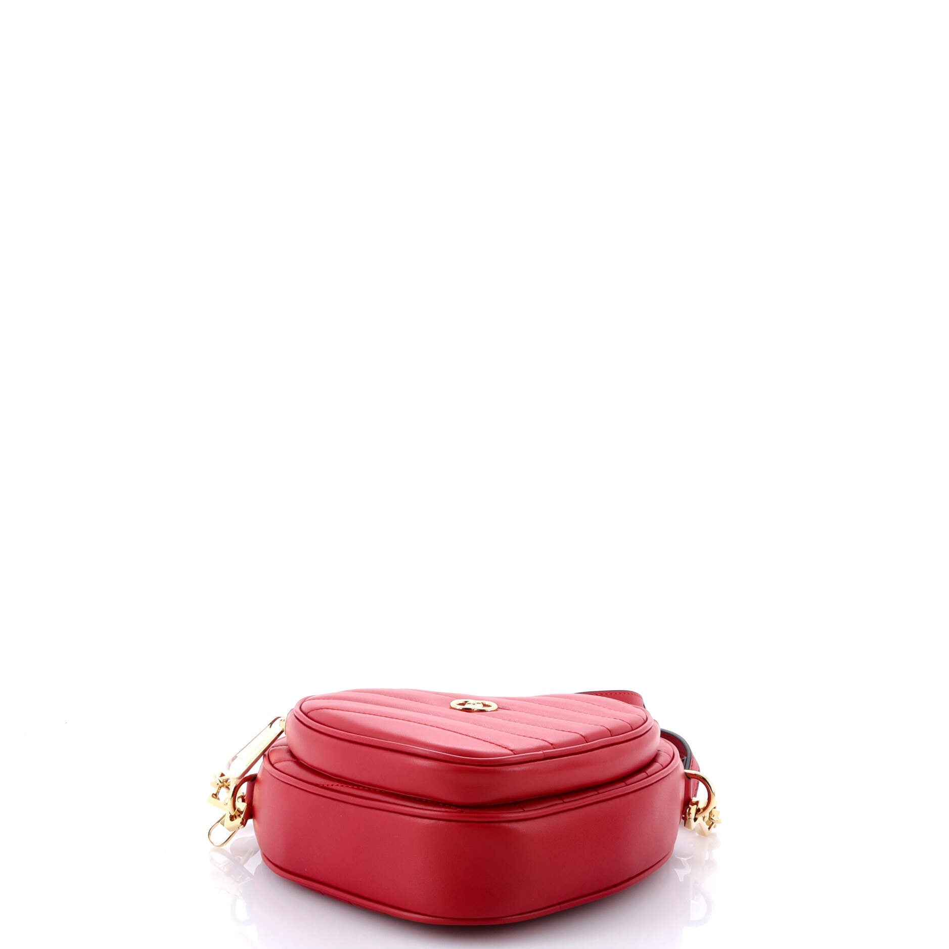 Interlocking G Heart Shoulder Bag Diagonal Quilted Leather Mini