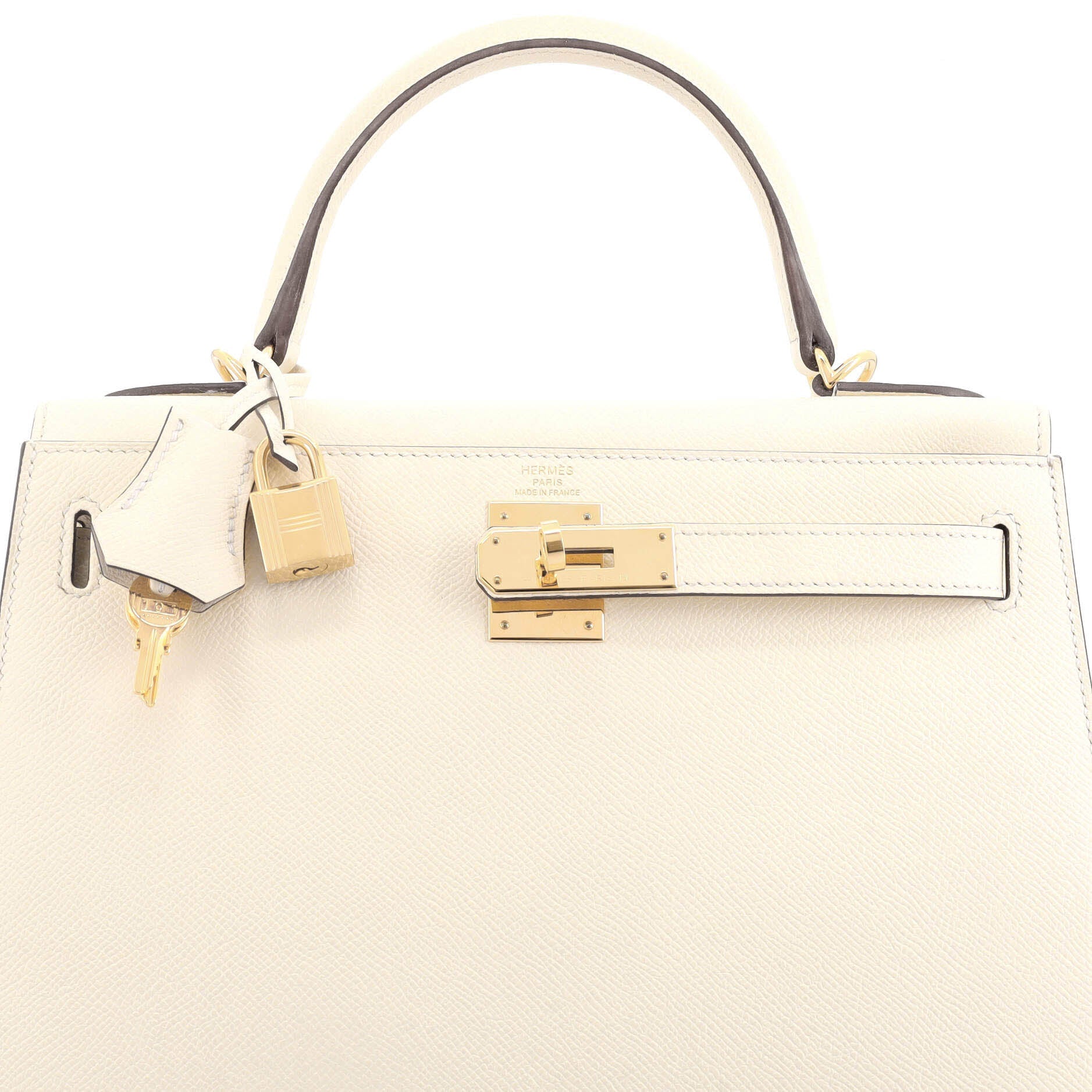 Kelly Handbag Light Epsom with Gold Hardware 28