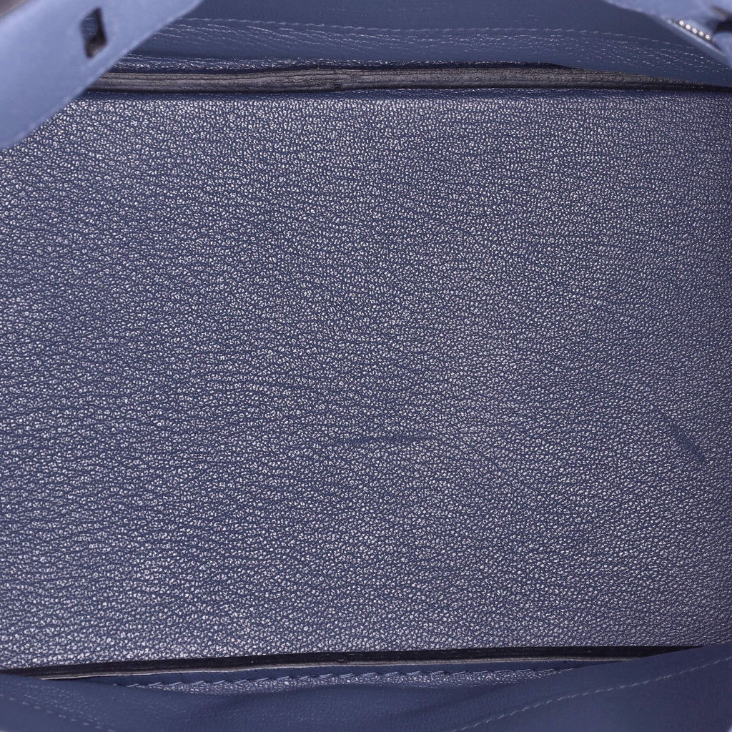 Birkin Handbag Bleu Brighton Togo with Palladium Hardware 30