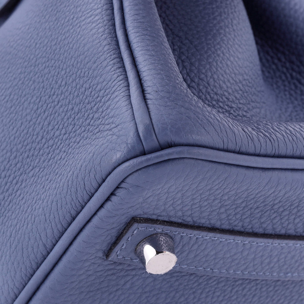 Birkin Handbag Bleu Brighton Togo with Palladium Hardware 30
