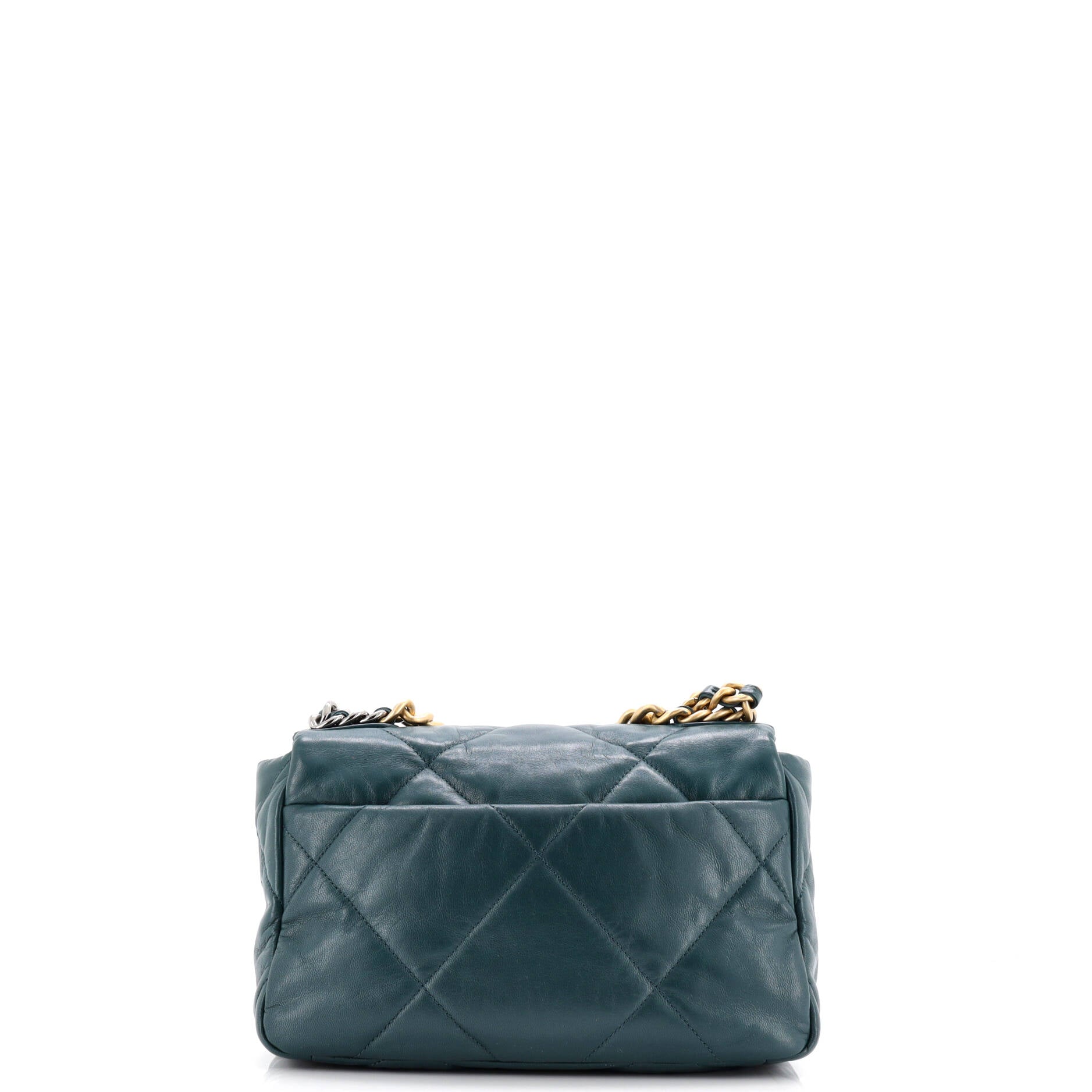 19 Flap Bag Quilted Leather Medium
