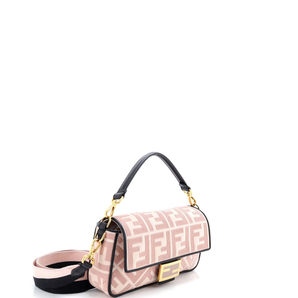 Baguette NM Bag Zucca Embroidered Canvas Medium