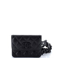 My Everything Flap Card Holder Belt Bag Quilted Caviar