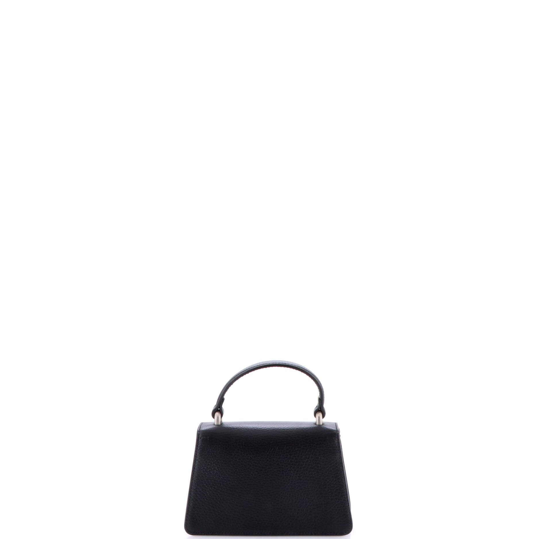 Dionysus Top Handle Bag Leather with Crystals Mini