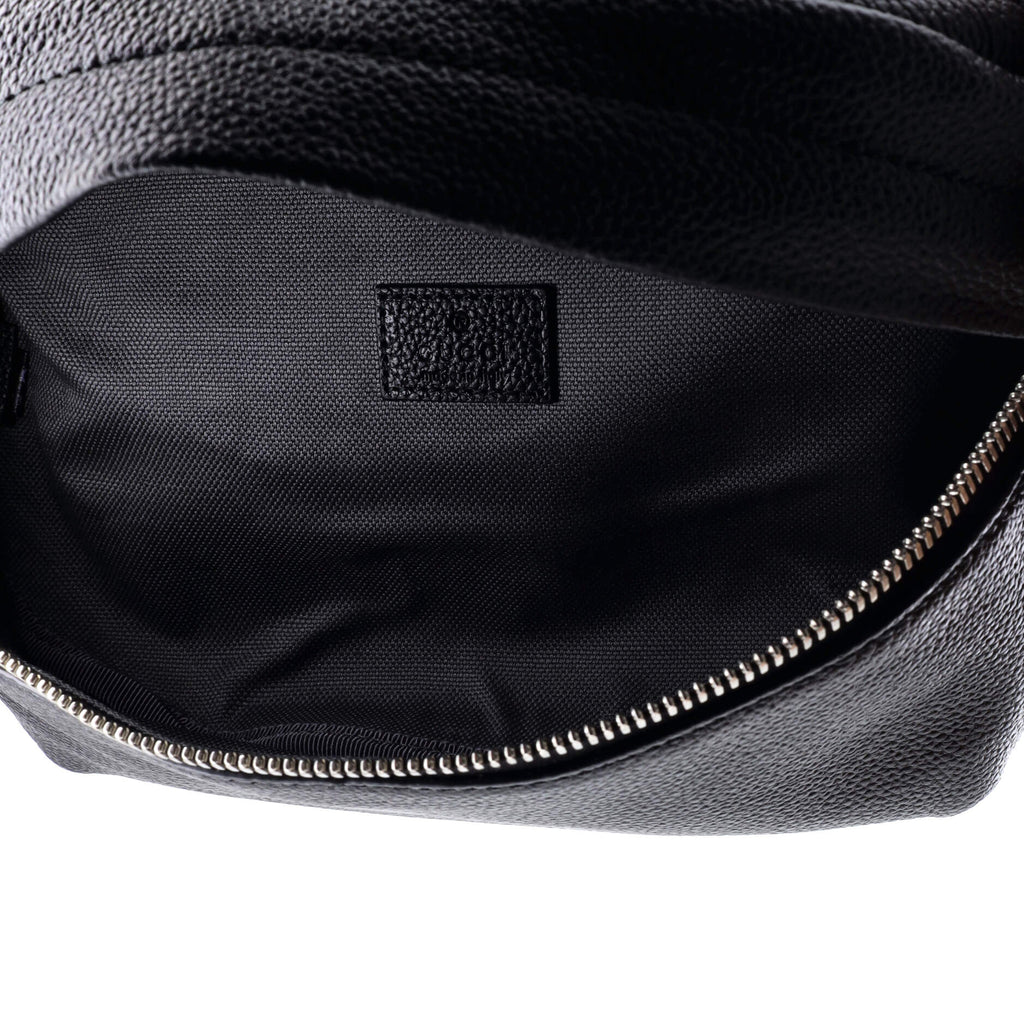 Logo Belt Bag Leather with GG Coated Canvas