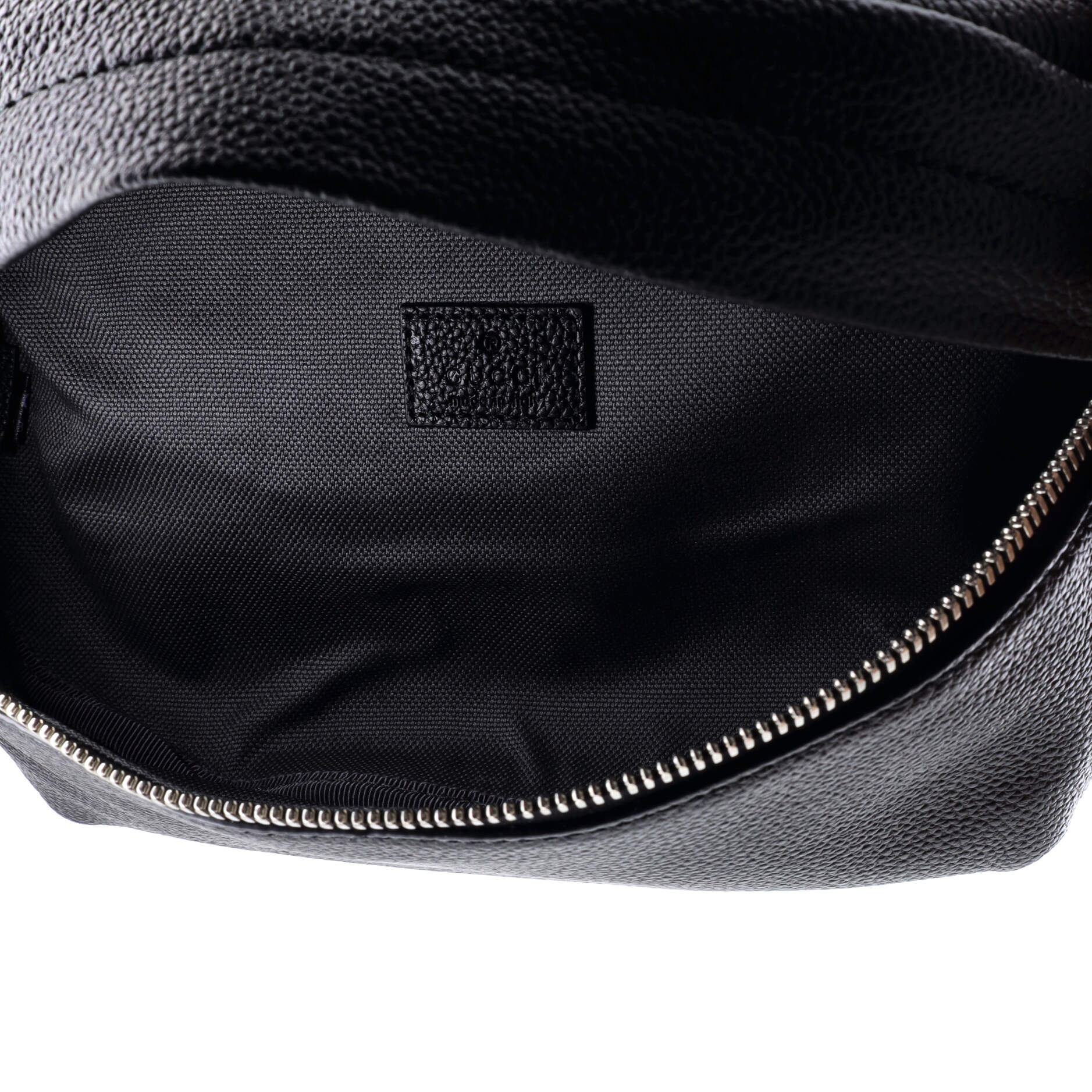 Logo Belt Bag Leather with GG Coated Canvas